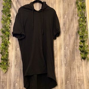 😎H&M hooded longfit tee😎